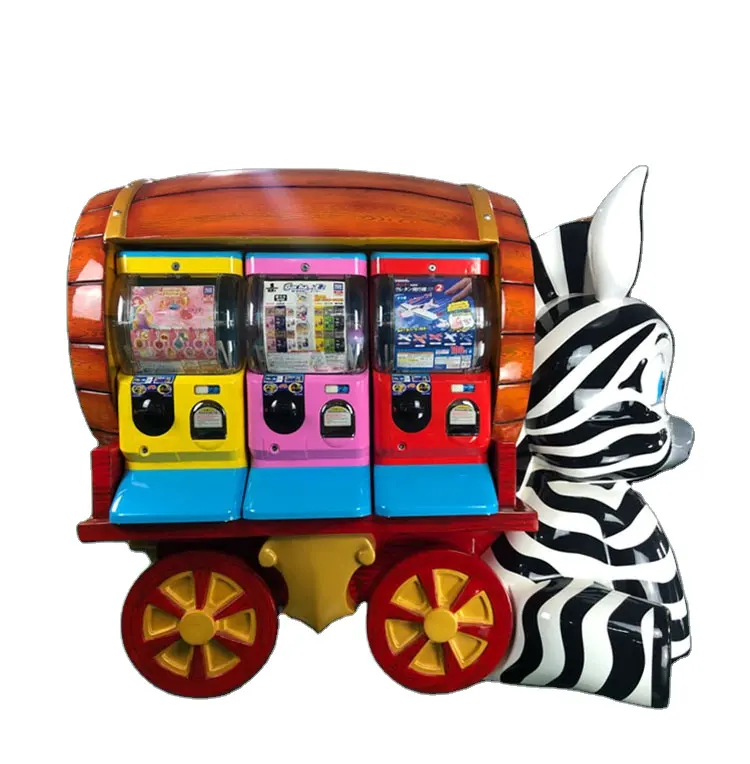 Capsula giocattolo giocattolo distributore automatico chiosco Zebra giocattolo stazione