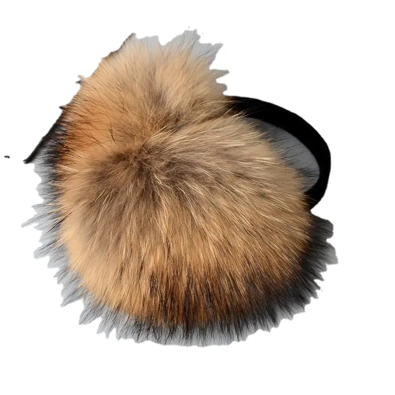 特大の本当に大きなアライグマの毛皮のイヤーマフ韓国の本物の毛皮のイヤーマフ素敵な個性豪華な毛皮の耳カバー