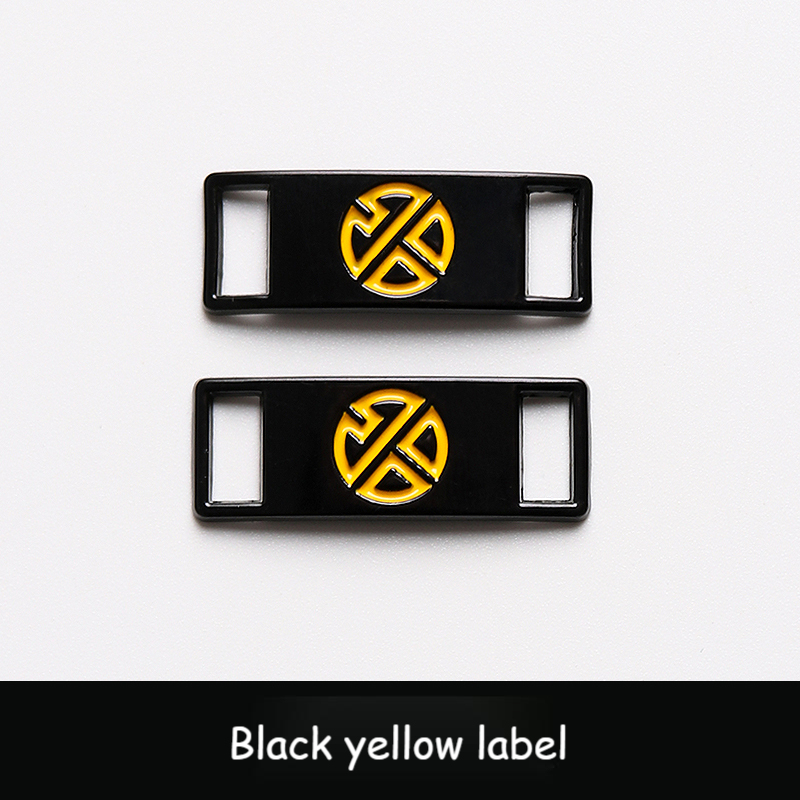 Étiquette jaune noir