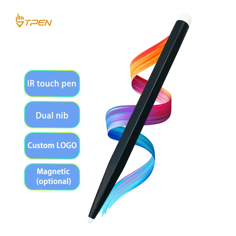 Toptan fiyat çift kalem ucu tasarım Pe ucu akıllı tahta Stylus Ir dokunmatik kalem