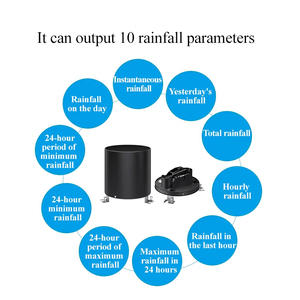 XS-RS01 Abs & Polycarbonaat Tipping Emmer Regenmeter Regensensor Met Hoge Nauwkeurigheid Voor Meteorologische Monitoring - Product Image 6