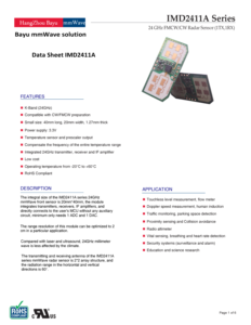 Módulo de sensor de radar de microondas de componente electrónico de 24GHz de bajo costo para aplicaciones de seguridad de abridor de puertas y detección de proximidad - Product Image 4