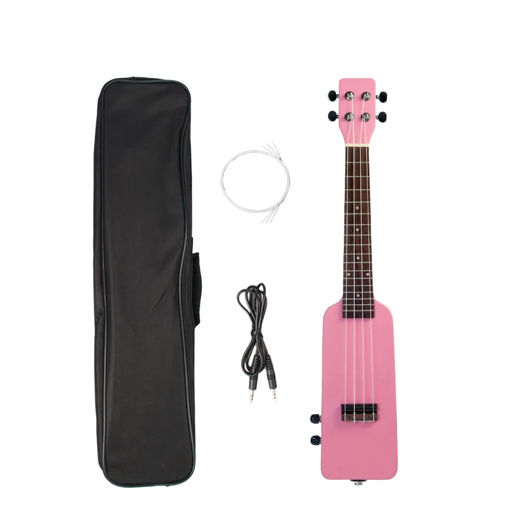 NAOMI 23 "Ukulele Kit Okoume Điện Ukulele Chai Hình Dạng W/Guitar Tuner Mang Túi Cáp