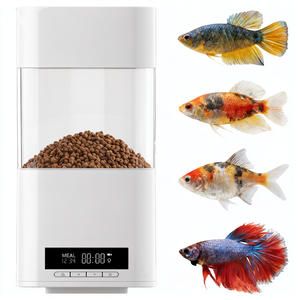 Aquarium <span class=keywords><strong>Feeder</strong></span> tự động hoàn toàn kín thông minh lập trình công suất lớn định lượng cho ăn dẫn màn hình điện kép - Product Image 1