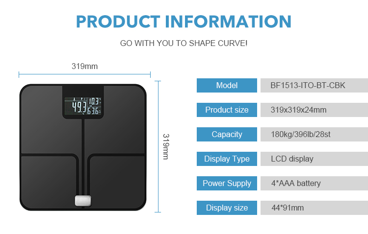 OEM/ODM Wholesale Modern Lcd Display Connection Body Fat Analysis Smart Healthy Body Fat Digital Scale