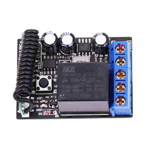 AC/DC 12-48V 433Mhz 1 canale 10A relè RF ricevitore wireless interruttore per codice di apprendimento telecomando a codice fisso - Product Image 4