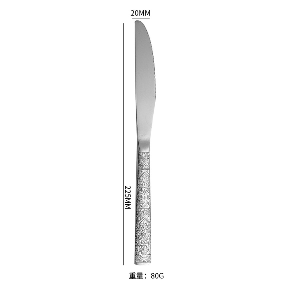 Cuchillo de mesa de plata