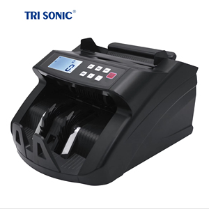 Pantalla LCD IR/UV/MG, máquina de conteo de billetes negra con doble Motor, detector de dinero, contador de billetes, último éxito de ventas, 2017 - Product Image 1