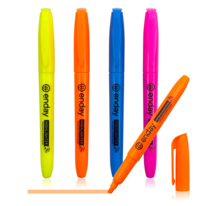 Produzione di punta a scalpello multicolore a buon mercato non tossica senza spurgo pennarelli evidenziatori set pennarelli per la scuola - Product Image 1
