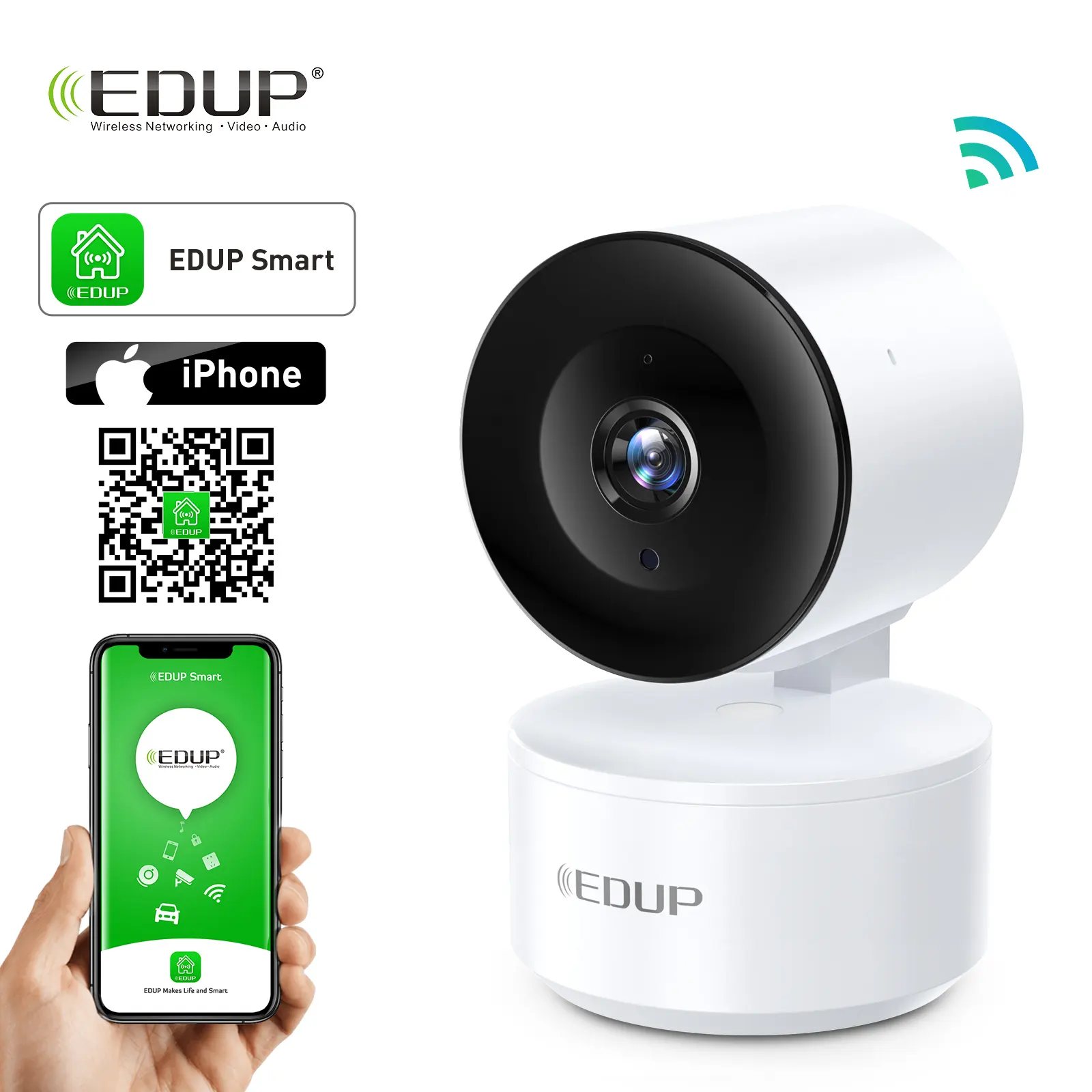 3MP HD WiFi Night Vision AI Tracking Webcam Video Tuya APP Wifi IP Camera Home Camera Baby/Dog/Cat/Pet Camera Security Monitor