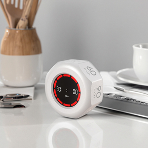 Octagon 1 3 5 15 30 60 <span class=keywords><strong>90</strong></span> min hẹn giờ kỹ thuật số Nhựa Xoay Pomodoro hẹn giờ gravireceptor cho nghiên cứu nhà bếp countup đếm ngược - Product Image 4