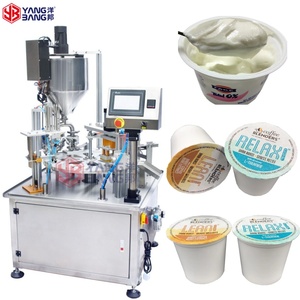 YB-FBJ2 otomatik yoğurt jöle K fincan dolum ve mühürleme makinesi çok fonksiyonlu bardak yapıştırma makinesi yoğurt kabı yapıştırma makinesi - Product Image 1