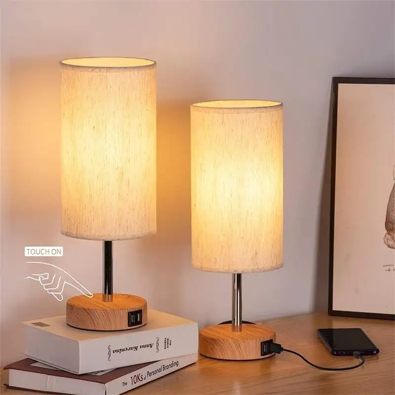 Boyid lampada da comodino illuminazione interna scrivania lampada a Led Smart Home Night Lights camera da letto lampada da comodino a Led con lampadine