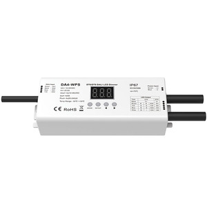 Controlador LED de atenuación a prueba de agua IP67 de voltaje constante, 4 direcciones/4Ch/DT8 DT6/PWM, para tira LED de un solo Color/CCT/RGB/RGBW - Product Image 2