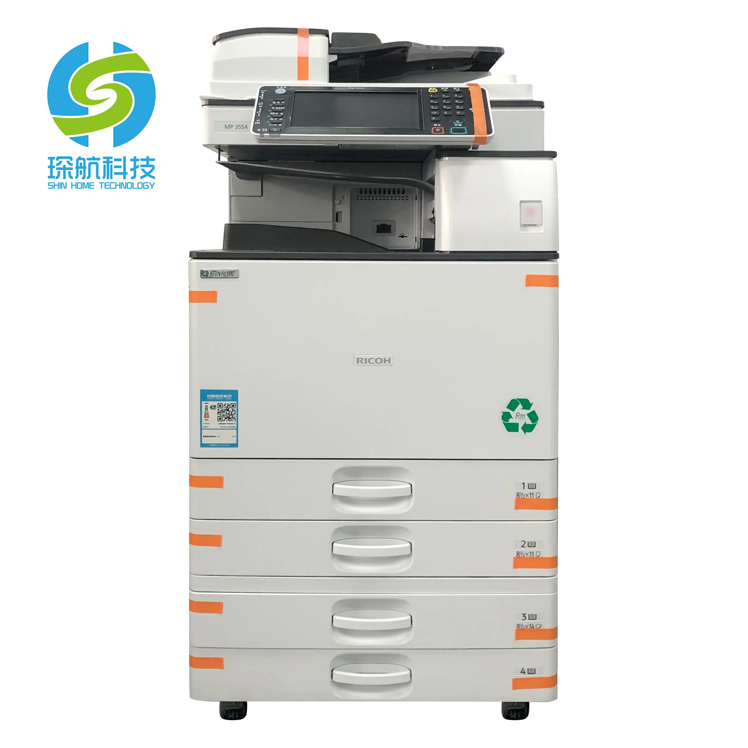 Remanufacturing Gebruikt B/W Digitale Machine Voor Ricoh Mp 3554SP Multifunctionele Copier/Printer/Scanner Machine