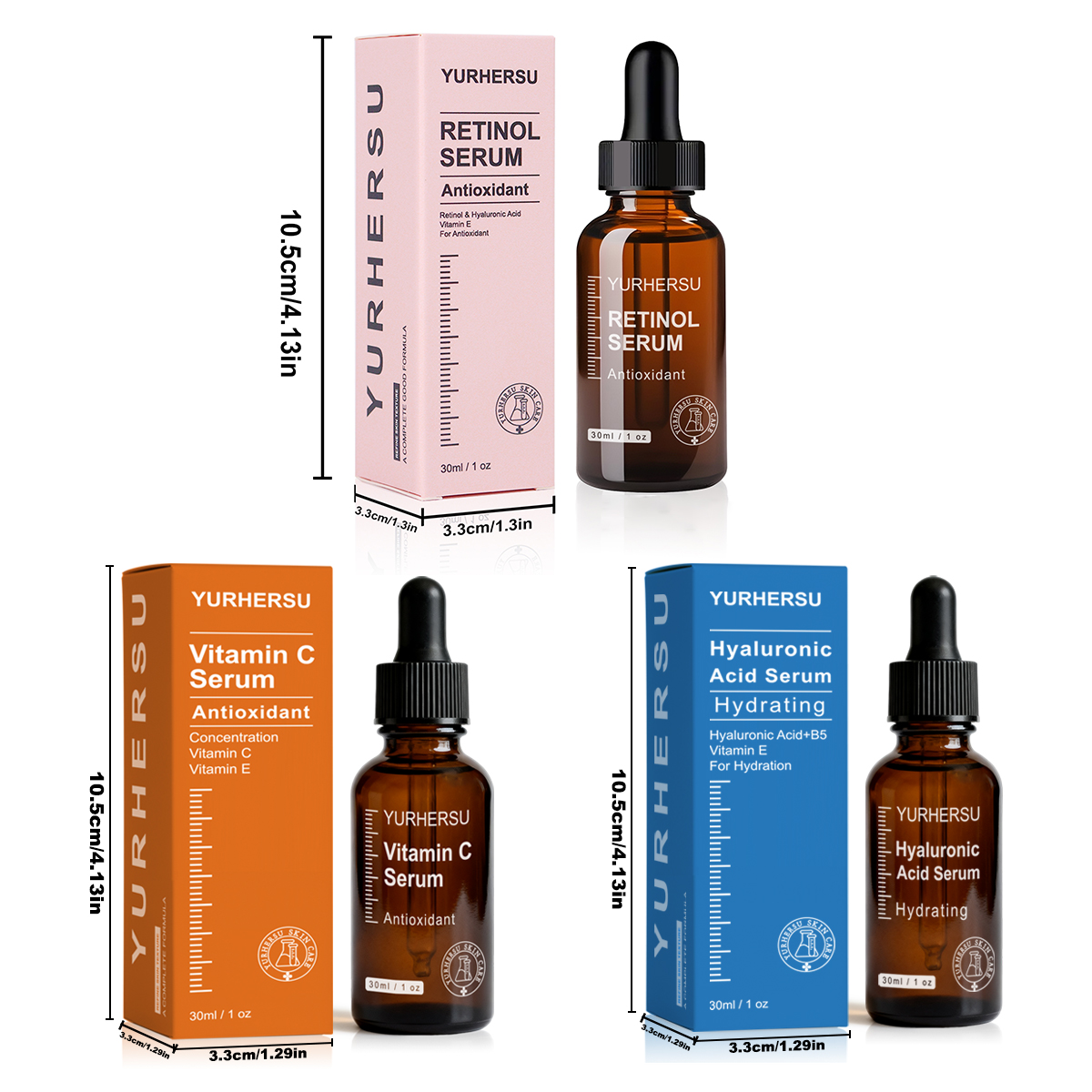 Vitamine C + Rétinol + Acide Hyaluronique