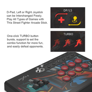 Arcade fight stick pxn x8 joystick wired game controller fighting stick for pc/android/ps3/ps4/nintendo switch/<strong>Xbox</strong> One/series - Product Image 3