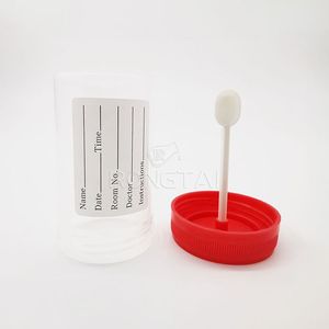 RONGTAI Labor Kunststoff Hocker Cup China Groß<span class=keywords><strong>h</strong></span>ändler 60ml Individuelle sterile Urin behälter Hocker Tasse mit Etikett - Product Image 2