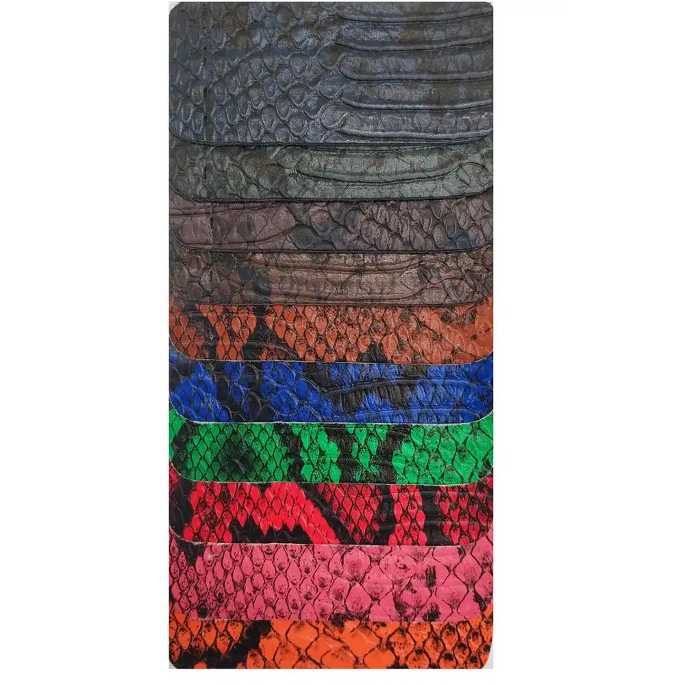 Pu faux cuir texturé en relief matériau bolsos piel python serpent Sacs À Main En Cuir pour femme Python Sacs