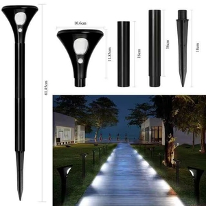 Solar <strong>LED</strong> Light Outdoor Solar Sensing Awn Light Charging Garden Solar Power <strong>Lamp</strong> for Landscape Path <strong>Yard</strong> Pathway Light - Product Image 6