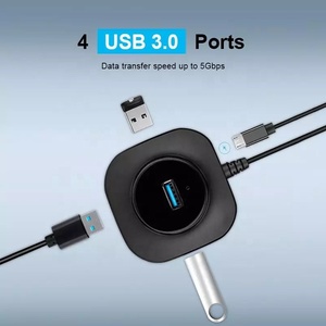 Мульти USB концентратор 3,0 USB 3 док-станция USB разветвитель 4 порта расширитель мини 2,0 хаб адаптер с интерфейс питания High Speed для портативных ПК
