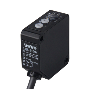 Photoelectric <strong>Diffuse</strong> Reflective Feedback Reflective Through-Beam C3JK-D100NP NPN+PNP One-Piece Output Square <strong>Sensor</strong> - Product Image 1