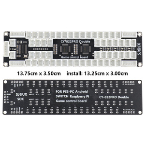 2 Spieler USB Zero Delay Encoder zu Joysticks PC Arcade Raspberry Pi mit LED-Licht kabel Taste Joystick Kabel Controller Board - Product Image 2