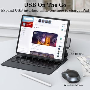 3端口USB 3.1适配器，带100W充电端口，适用于iPhone 15、MacBook、iMac、iPad的Thunderbolt 4/3 OTG转换器