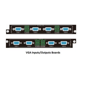 Placas de salida de entrada y vídeo sin costuras, soporte para procesador de vídeo CVBS YPbPr, placas VGA sin costuras para conmutador matricial, de 2000 y de 2000, para S-Video