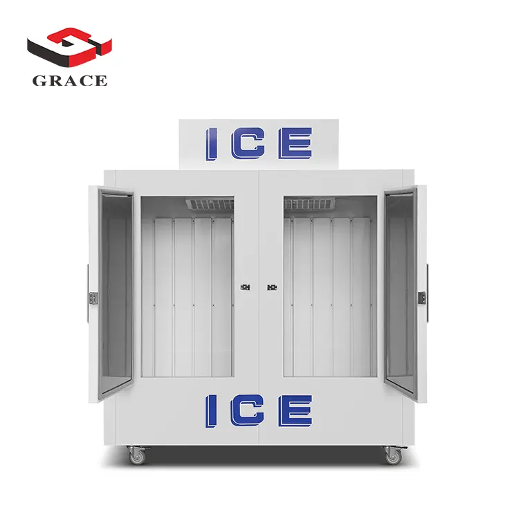 Di alta qualità commerical 4 porte refrigeratore frigoriferi e congelatori di stoccaggio stand di raffreddamento statico apparecchiature di refrigerazione per la vendita