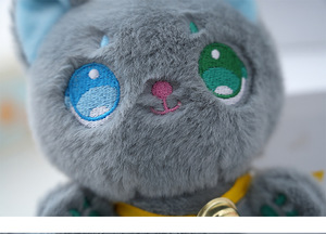 peluches <span class=keywords><strong>al</strong></span> por市长毛绒猫钥匙扣玩具卡哇伊可爱柔软蓬松猫钥匙扣吊坠毛绒动物玩具儿童礼品