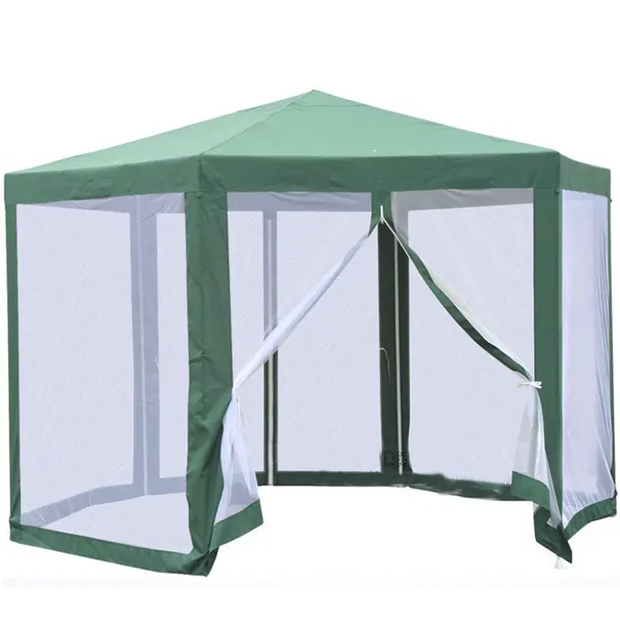 Outdoor Patio Gazebo Canopy with White Mosquito Net Garden Party Tent Shelter Canopy Party and Wedding Gazebo