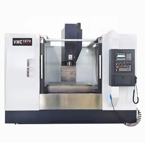 Çin 5-axis dikey CNC işleme makinesi VMC1270 büyük metal CNC freze makinesi zincir çip konveyör - Product Image 1