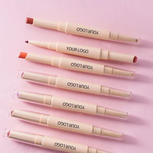 ลิปสติกแบบไม่ติดสองด้าน + ลิปไลเนอร์เคลือบกันน้ำสีไม่ซีดจาง2อิน1พร้อมฮาลาล - Product Image 1