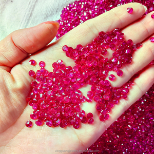 Factory Price 5# <strong>Ruby</strong> Stone Round Cut 1.0mm-3.0mm (1000pcs/pack) Synthetic <strong>Ruby</strong> Red Corundum Loose Gemstone for Jewelry - Product Image 2