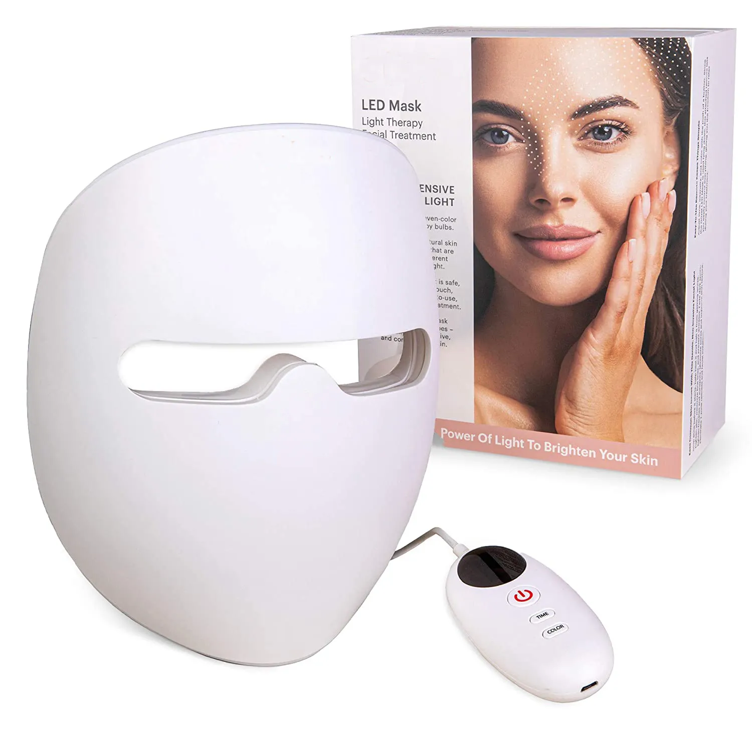 Máscara de silicona realista para el tratamiento del acné, máquina de máscara Facial Led para estiramiento de la piel, para uso doméstico, 2023