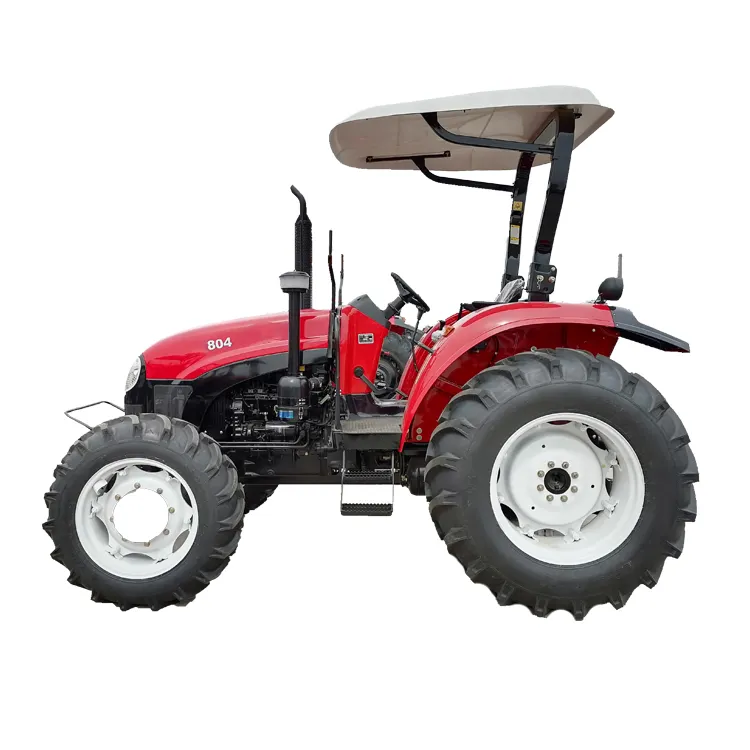 IFOURNI 804 a buon mercato 80HP fabbrica a buon mercato 4WD 4x4 multifunzione agricole 4wd trattori agricoli motore Farm Land Wheel Tractor Yto Engine