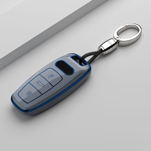 מפתח המכונית תיק תיבת מפתח עיצוב עבור <span class=keywords><strong>audi</strong></span> q4 e-tron 2022 2023 2024 2025 2026 quatro אביזרי רכב לשנות