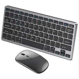 MINI PC Inalámbrico 78 Teclas Teclado y Ratón Combo Recargable Teclado y Ratón Combo Para Oficina