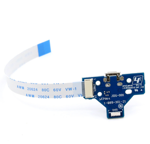 Für PS4 Controller USB Lade Buchse Bord Für PS4 Gamepad Bord Ladegerät JDS 001 011 030 040 Mit 12Pin Flex band Kabel - Product Image 4