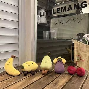 Low MOQ Plush Toys Eggplant <strong>Cherry</strong> Banana Lemon Sydney Stuffed Toys Mobile Phone Chain Bag Pendant Keychain - Product Image 6