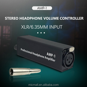 AMP-1 Amplificador de auriculares Controlador de volumen Convertidor de ajuste de entrada de señal de audio pequeño portátil