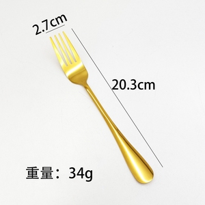 4 Piece/Set <strong>Gold</strong> Silver <strong>Color</strong> <strong>Flatware</strong> Sets Stainless Steel Tea Spoon Cubiertos Set <strong>Gold</strong> Spoons and Forks - Product Image 6