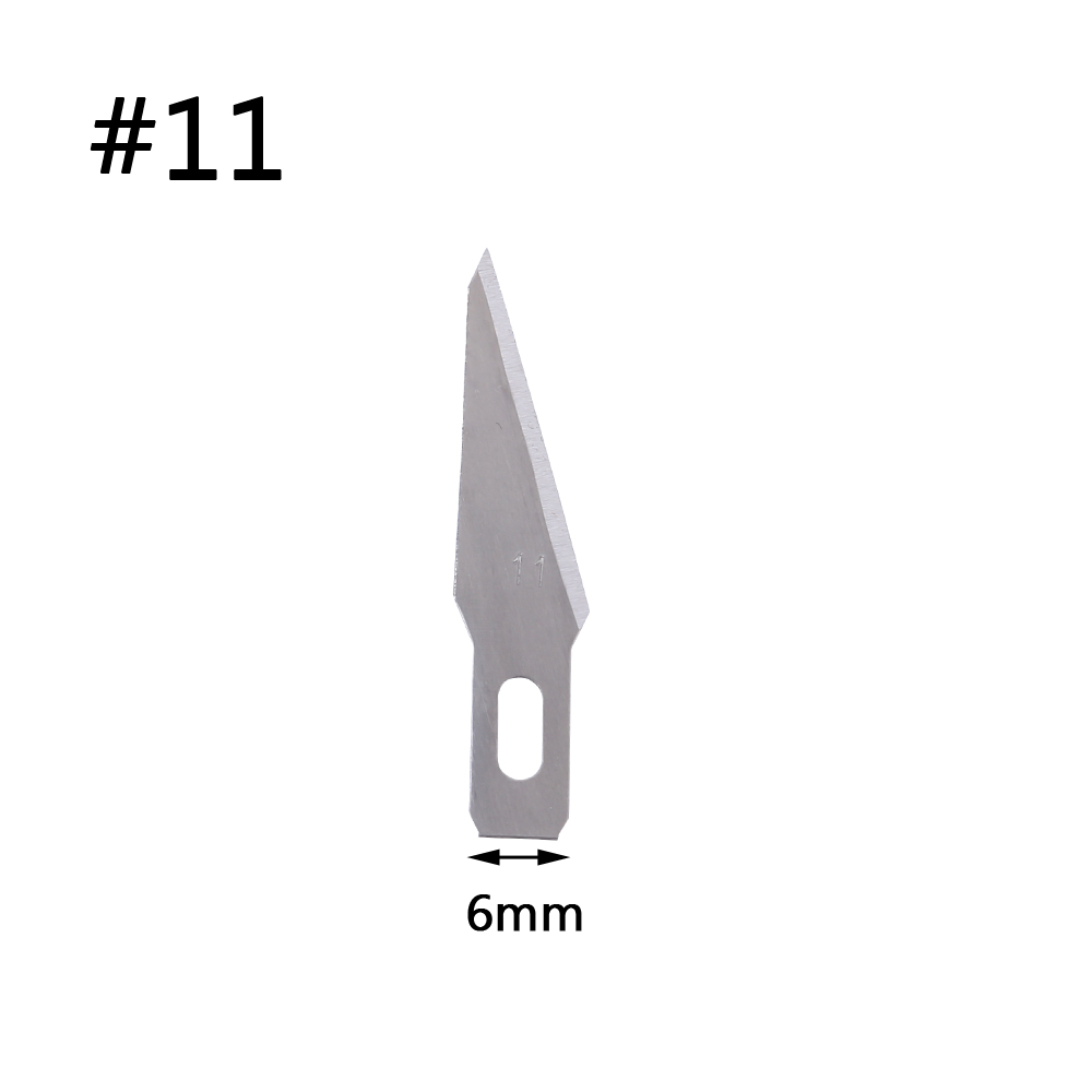10pcs/lot Stainless Steel Blade for Wood Carving Engraving Craft Sculpture Knife Scalpel Cutting Tools for PCB Repair