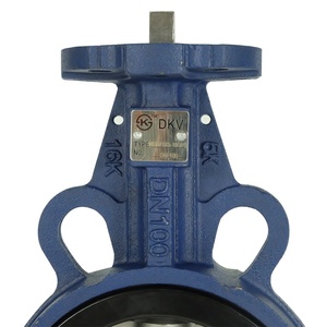 DKV dökme demir ince kelebek vana EPDM 5k/10k/150LB esnek oturmalı kelebek vana kolu kumandalı - Product Image 4
