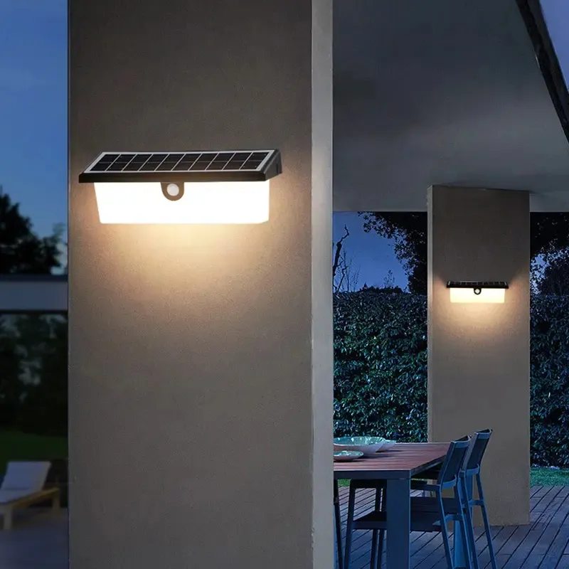 Hoge Kwaliteit Waterdichte Decoratieve Lamp Muur Hek Tuin Muurbevestiging Led Outdoor Zonne-Sensor Wandlamp