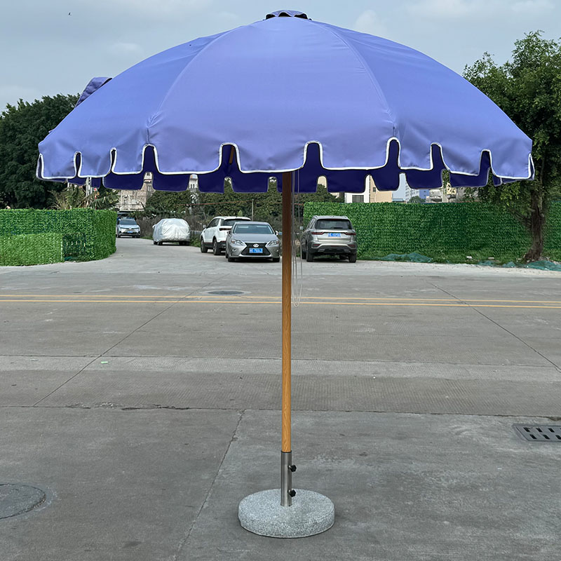 Piastra per ombrello in lega di alluminio da 48 mm, gomito per ombrello viola