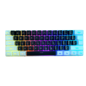 Cross-Border 61-<strong>Key</strong> RGB Wired <strong>Computer</strong> <strong>Keyboard</strong> Portable Mini Business Office Luminous Gaming Keypad Mechanical for Laptop <strong>Use</strong> - Product Image 1