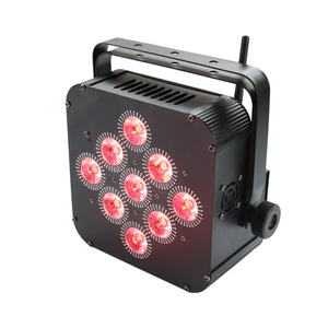 9 adet 18W altı-in-one LED Par ışık mobil Wi-Fi ve pil uzaktan kumanda RGBW UV yayan renk düğün performansları için değişen - Product Image 1