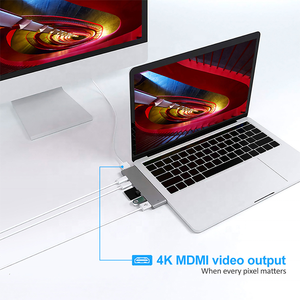 Factory 7 in <strong>Type</strong> <strong>C</strong> Stand Dual <strong>Usb</strong> <strong>3.1</strong> Usbc Hub Adaptor Multiport <strong>Usb</strong> Hub <strong>Type</strong> Hubs <strong>Usb</strong>-<strong>c</strong> <strong>Adapter</strong> 7 in 1 - Product Image 6